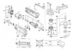 Bosch 3 603 CA2 771 PWS 850-125 Angle Grinder Spare Parts